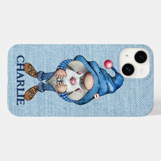 Denim Gnome Boy Coque-Mate coque iphone (Verso (horizontal))
