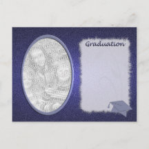 Denim Graduation Photo Faire-part