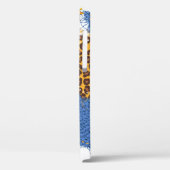 Denim-harten gemaakt van weefsel met gedraaide ran Case-Mate iPhone case (Achterkant / Links)