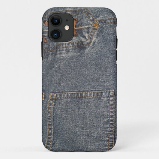 Denim iPhone 5 aangepaste Hoesje-genummerd ID Case-Mate iPhone Case (Achterkant)