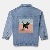 Denim Jacket chien imprimé (Verso)
