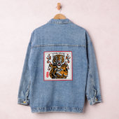 DENIM JACKET COLÈRE TIGER KANJI SYMBOLE do-it-your (Hangar)