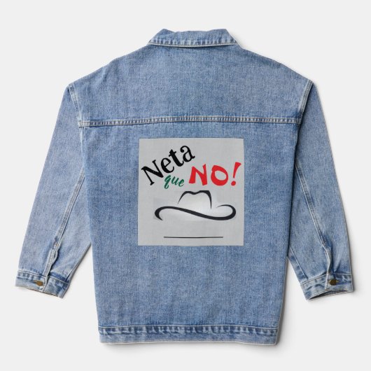 Denim Jacket Neta que No! (Achterkant)