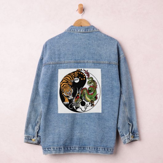 DENIM JACKET TIGER DRAGON CERCLE (Hangar)