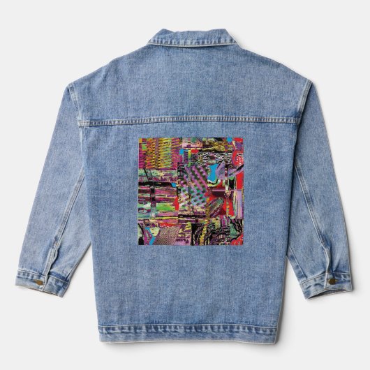 Denim Jacket – Urban Fractals (Achterkant)
