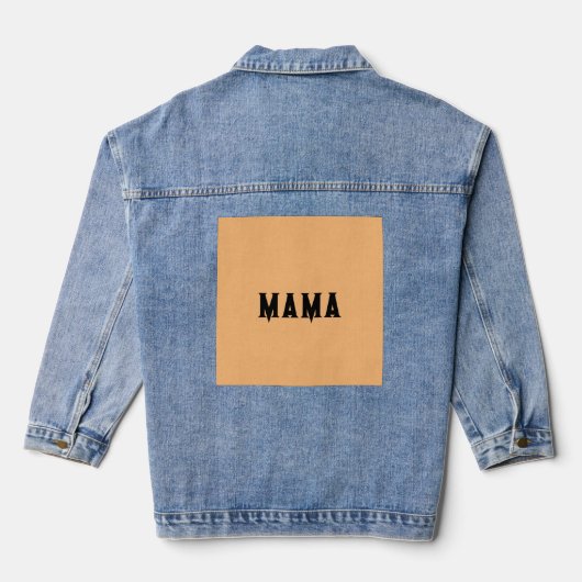 Denim Jas 2024 voor Mama Denim Jacket (Achterkant)