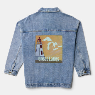 Denim jas Great Lakes Draagbare Kunst Jacket