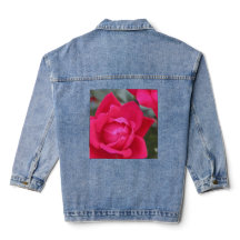 Denim jas MET ROOS ONTWERP