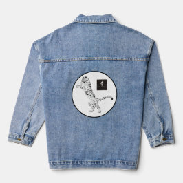 Denim Jas TIJGER IN EEN CIRKEL Jacket