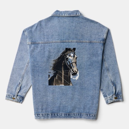 Denim jas voor dames (Jean Jacket), Denim Denim Jacket (Achterkant)