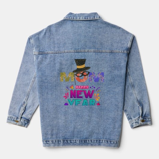 Denim jas voor moeder cadeau kerst denim jacket (Achterkant)
