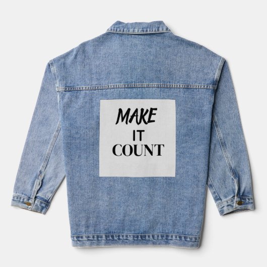 Denim jasje jacket (Achterkant)