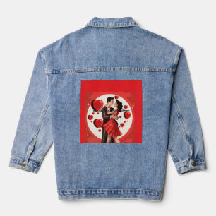 Denim jasje met romantisch ontwerp jacket