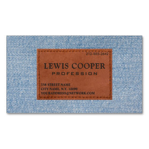 Denim Jean Clair Elegant Minimalist Magnetisch Visitekaartje