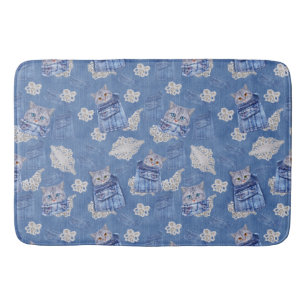 Denim Jean-contactdozen, Kittens en Lace Repeat Pa Badmat