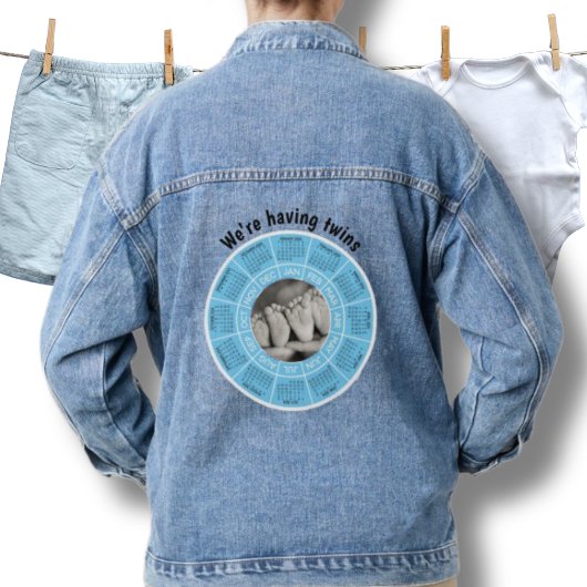 Denim Jean Grossesse de Jacket Nous avons des jume