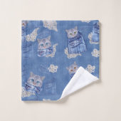 Denim Jean poches, chatons et dentelle Motif de ré (Gant de toilette)