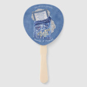 Denim Jean pockets en Lace Handwaaier (Achterkant)