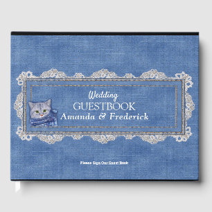 Denim Jean pockets, Kittens en Lace Gastenboek