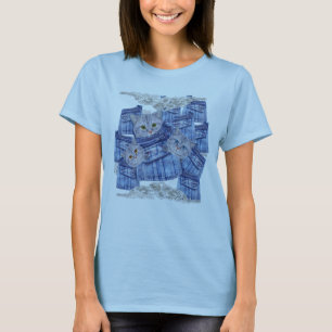 Denim Jean pockets, Kittens en Lace T-shirt
