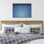 Denim jeans textuur canvas afdruk (Insitu (Slaapkamer))