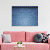 Denim jeans textuur canvas afdruk (Insitu (Woonkamer))