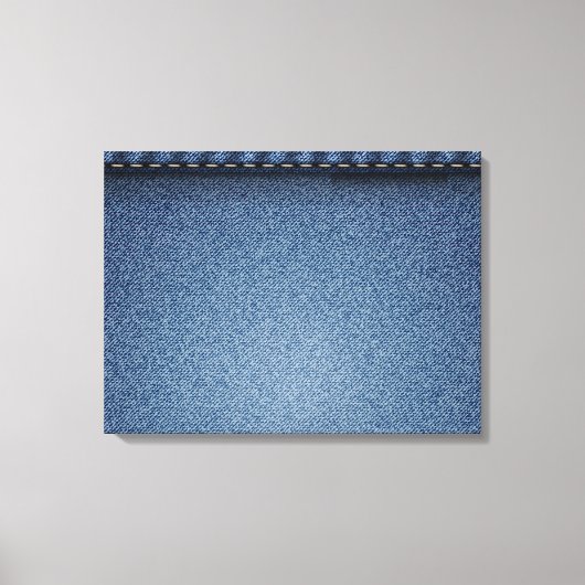 Denim jeans textuur canvas afdruk (Voorkant)
