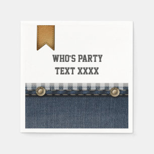denim, jeans, westerne cowboy, servet