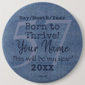 Denim Kijk Button HAMbyWG (Voorkant)