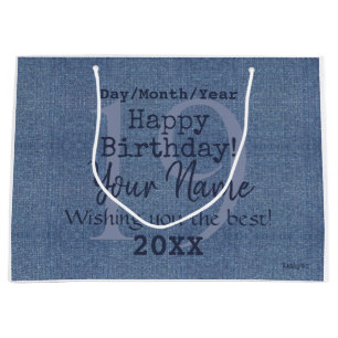Denim Kijk Gift Bag HAMbyWG Groot Cadeauzakje