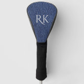 Denim Kijk Monogram Golfheadcover (Voorkant)