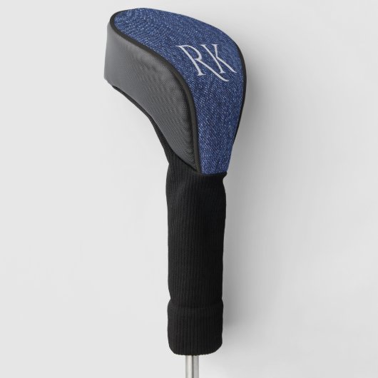 Denim Kijk Monogram Golfheadcover (Schuin)