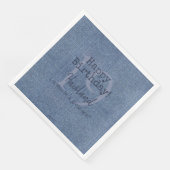 Denim Kijk  Papier Napkins HAMbyWG Servet (Hoek)