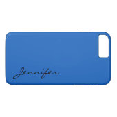 Denim-kleurenachtergrond Case-Mate iPhone Case (Achterkant (Horizontaal))