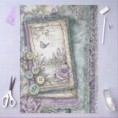 Denim & Lace Bloemen Fantasy Vlinders Decoupage Tissuepapier (Craft)