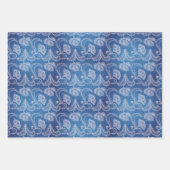 Denim Lace Mode Designer Texture Inpakpapier Vel (Voorkant 2)