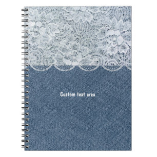 Denim & Lace Persoonlijk Landelijk Journaal Notiti Notitieboek