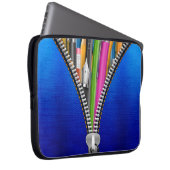 Denim Laptoptas met ritssluiting Graphic Laptop Sleeve (Voorkant Rechts)