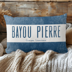 Denim Look Bayou Pierre Louisiana Staat Kussen
