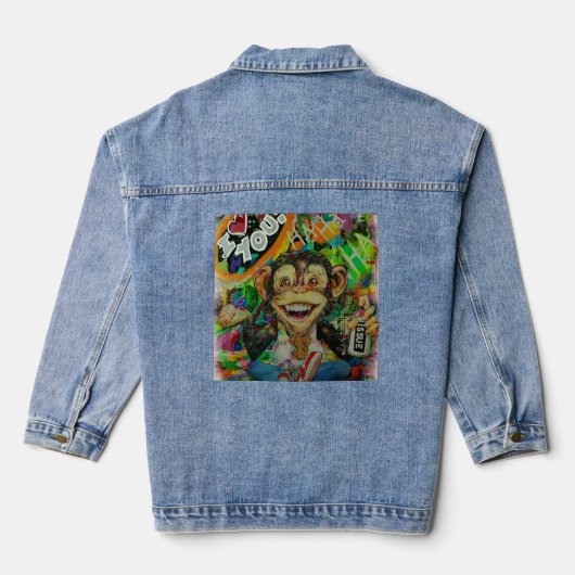 Denim monkey Jacket (Achterkant)