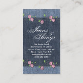 Denim n Rozen Visitekaartje Shabby Chic (Achterkant)