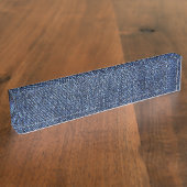 Denim Naambordje (Zijkant)
