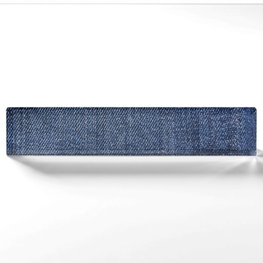 Denim Naambordje (Voorkant)