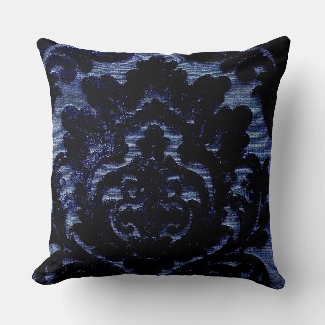 Denim Navy Blue Kussen (Voorkant)