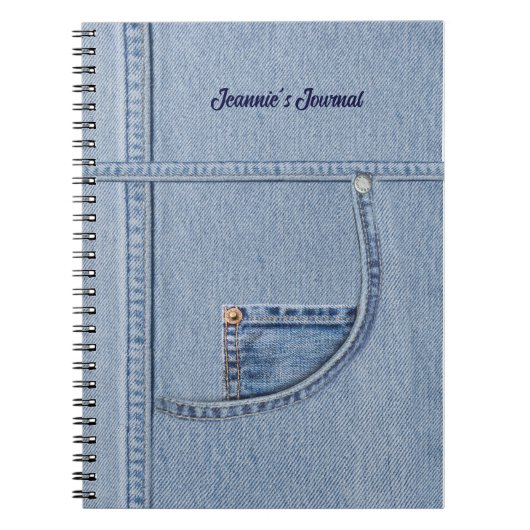 () "Denim"-Notitieboek Notitieboek (Voorkant)