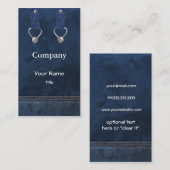 denim overalls Visitekaartjes (Voorkant / Achterkant)