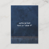 denim overalls Visitekaartjes (Achterkant)