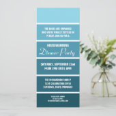 Denim Paint Sample Kaart Housewarming Invitation (Staand voorkant)