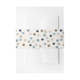 Denim Patchwork Bear Invitation Band Uitnodigingen Wikkel