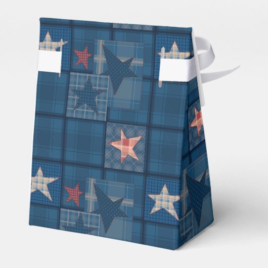 Denim-patchwork Bedankdoosjes (Achterkant)